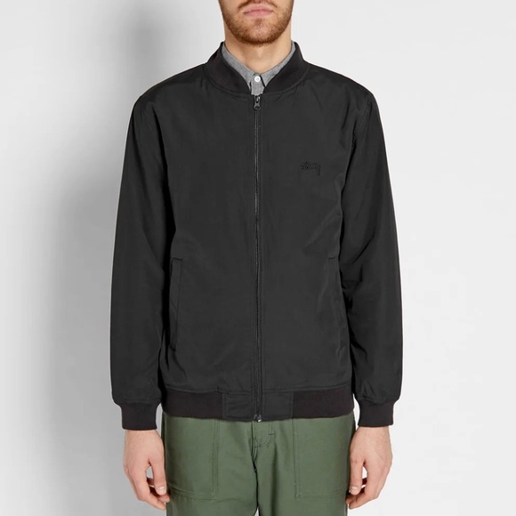 STUSSY Bamboo Bomber Jacket in Black - L - Picture 3 of 10